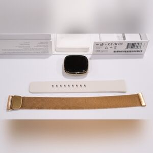 Fitbit Sense Gold Smartwatch with Gold Strap